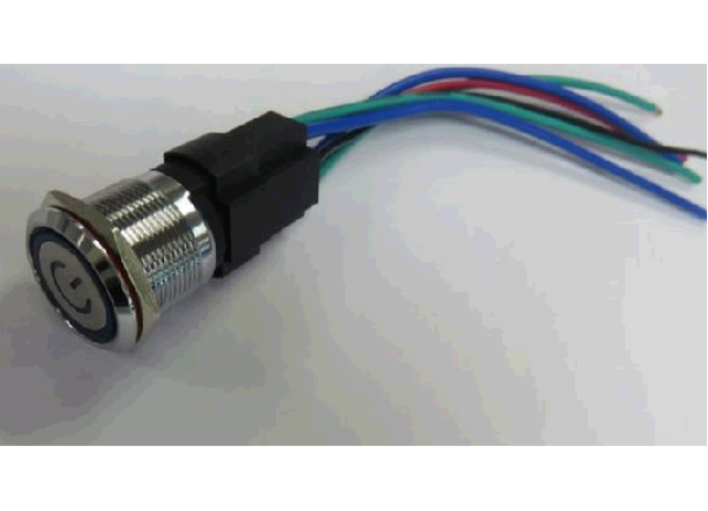 YPT METAL BUTTON SWITCH, P-EL-080-001-7
